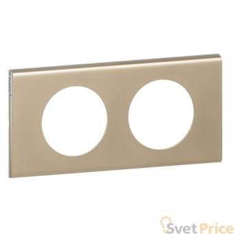 Рамка 2-постовая Legrand Celiane никель велюр 069112