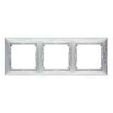 Рамка 3-постовая Legrand Valena алюминий модерн 770343