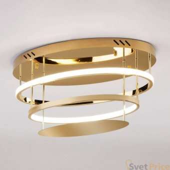 Потолочный светодиодный светильник Eurosvet Chic 90160/2 золото