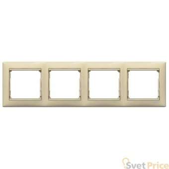 Рамка 4-постовая Legrand Valena слоновая кость 774354