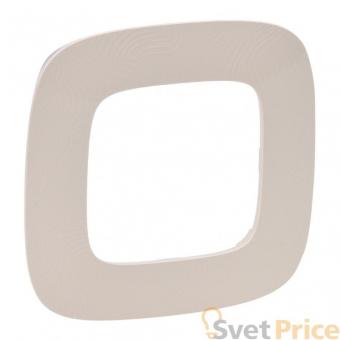 Рамка 1-постовая Legrand Valena Allure Тиснение бежевое 754381