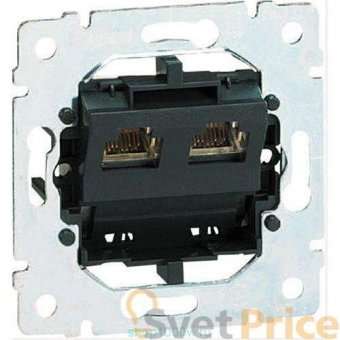 Розетка компьютерная 2хRJ45 Legrand Galea Life ISDN 775937