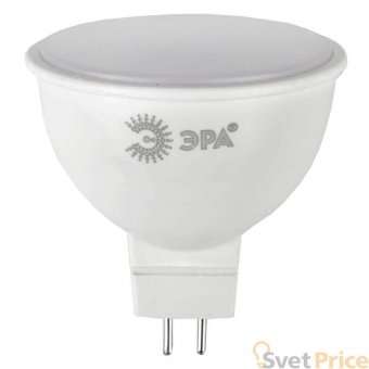 Лампа светодиодная ЭРА GU5.3 9W 4000K матовая ECO LED MR16-9W-840-GU5.3