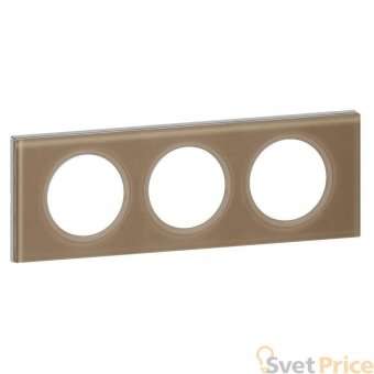 Рамка 3-постовая Legrand Celiane смальта мокка 069463