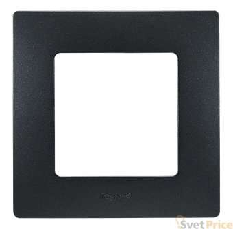 Рамка 1-постовая Legrand Etika антрацит 672581