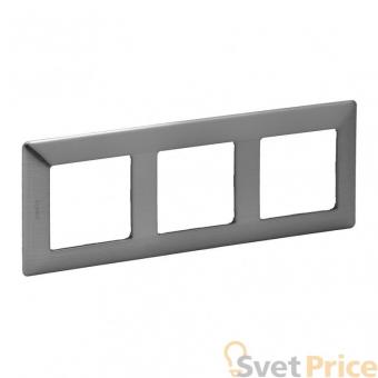 Рамка 3-постовая Legrand Valena Life Сталь 754153