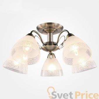 Потолочная люстра Eurosvet Виктория 30105/5 античная бронза