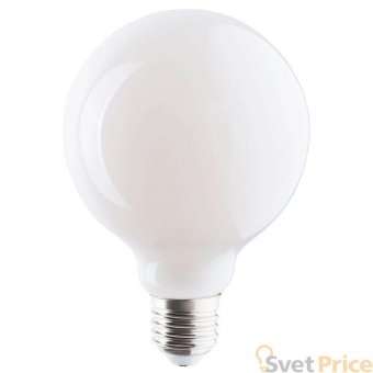 Лампа светодиодная E27 8W 3000K матовая 9177