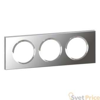 Рамка 3-постовая Legrand Celiane зеркало 069123