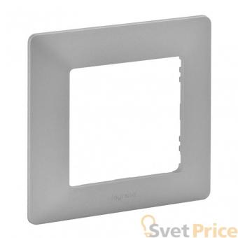 Рамка 1-постовая Legrand Valena Life Алюминий 754137