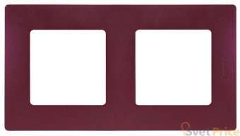 Рамка 2-постовая Legrand Etika сливовая 672562