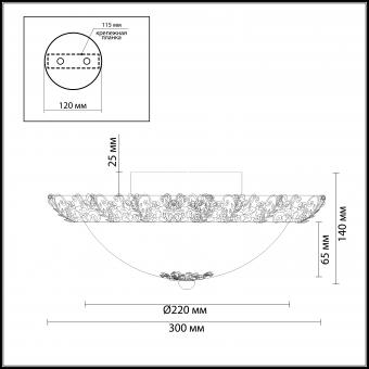 Настенный светильник Odeon Light Balasa 2726/2C