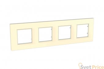 Рамка 4-постовая Schneider Electric Unica Quadro MGU2.708.25