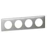 Рамка 4-постовая Legrand Celiane алюминий 068924