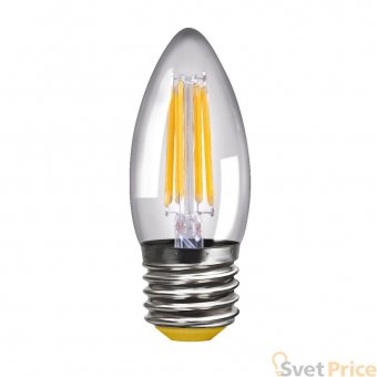 Лампа светодиодная филаментная E27 4W 4000К прозрачная VG10-C1E27cold4W-F 8335