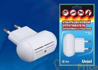 Ультразвуковой отпугиватель насекомых и грызунов (UL-00004561) Uniel UDR-E10 White