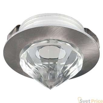Встраиваемый светодиодный светильник Horoz Nadia 1W 4200К матовый хром 016-027-0001