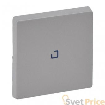 Лицевая панель Legrand Valena Life выключателя одноклавишного с подсветкой алюминий 755102