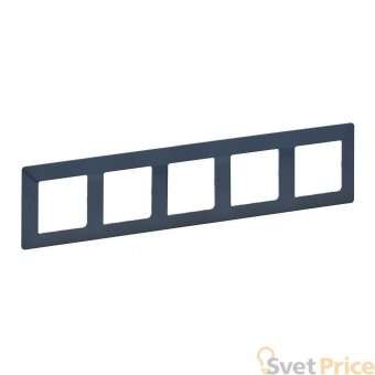 Рамка 5-постовая Legrand Valena Life Лазурь 754095