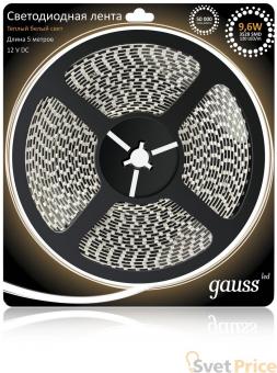 Лента cветодиодная Gauss LED 9.6W 5м 312000110