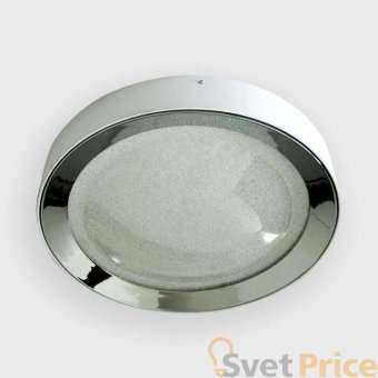 Потолочный светодиодный светильник Ambrella light Orbital Crystal Sand FS1212 WH/CH 64W+23W D500