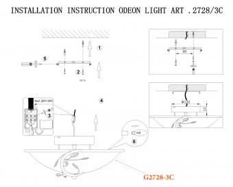 Настенный светильник Odeon Light Regana 2728/3C
