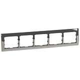 Рамка 5-постовая Legrand Galea Life хром 771935