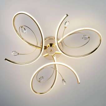 Потолочный светодиодный светильник Eurosvet Saona 90099/3 золото