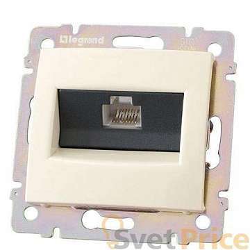 Розетка компьютерная RJ45 Legrand Valena 5e кат UTP с захватами слоновая кость 774130