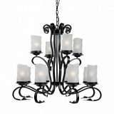 Подвесная люстра Arte Lamp Scroll A7915LM-8-4BK