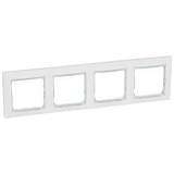 Рамка 4-постовая Legrand Valena белая/кристалл 774464