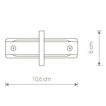 Коннектор прямой Nowodvorski Profile Recessed 8967