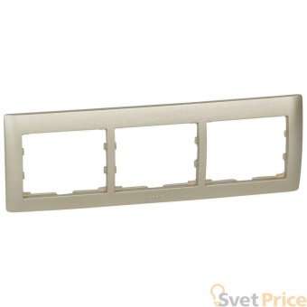 Рамка 3-постовая Legrand Galea Life титан 771403