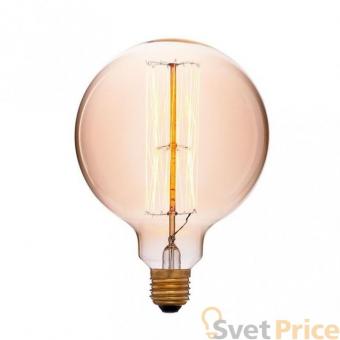 Лампа накаливания E27 40W шар золотой 052-023