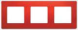 Рамка 3-постовая Legrand Etika красная 672533