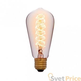 Лампа накаливания E27 60W колба прозрачная 052-252