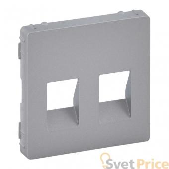 Лицевая панель Legrand Valena Life аудиорозетки алюминий 755372