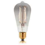 Лампа светодиодная филаментная E27 4W 2200K дымчатая 057-295