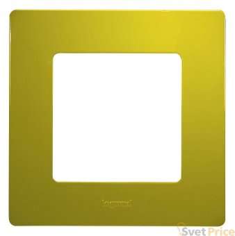 Рамка 1-постовая Legrand Etika зелёный папоротник 672541