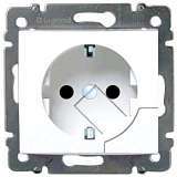 Розетка 2К+3 Legrand Valena 16A 250V с/з механической системой выталкивания вилки винтовой зажим белая 774394