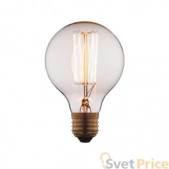 Лампа накаливания E27 60W шар прозрачный G8060