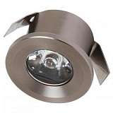 Встраиваемый светодиодный светильник Horoz Monica 1W 2700К матовый хром 016-003-0001 (HL665L)