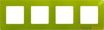 Рамка 4-постовая Legrand Etika зелёный папоротник 672544