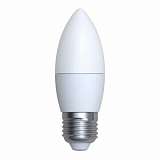Лампа светодиодная (UL-00001068) E27 6W 6500K свеча матовая LED-C37-6W/DW/E27/FR/O