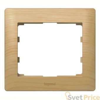 Рамка 1-постовая Legrand Galea Life клен 771961