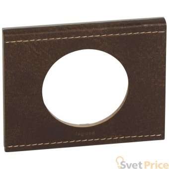 Рамка 1-постовая Legrand Celiane кожа текстура 069401