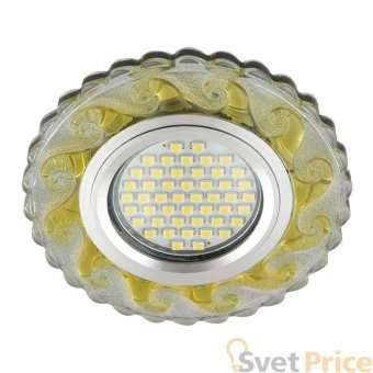 Встраиваемый светильник Fametto Luciole DLS-L139 Gu5.3 Glassy/Gold