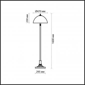 Торшер Odeon Light Traube 2267/2F
