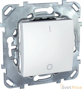 Выключатель одноклавишный 2P Schneider Electric Unica 16A 250V MGU5.262.18ZD