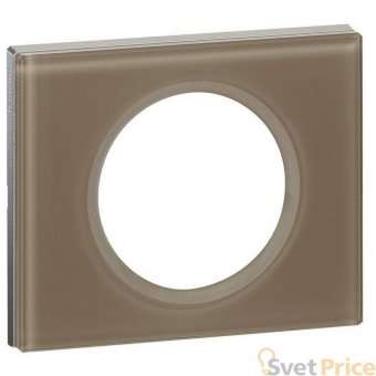 Рамка 1-постовая Legrand Celiane смальта мокка 069461